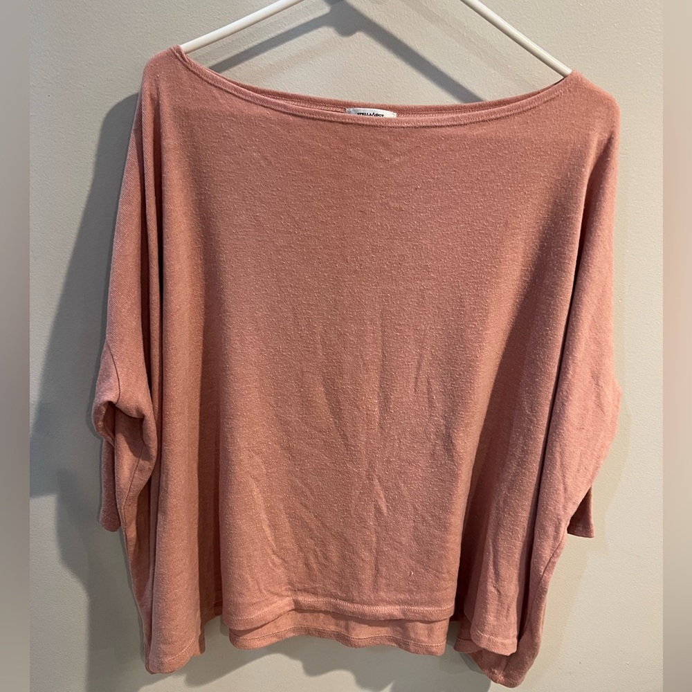 SALE 🛑Stella and Dot boat neck poncho in blush